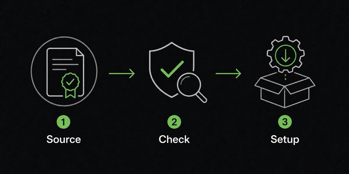 Flujo editorial para comprobar la fuente antes de configurar un launcher de FF14