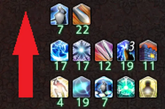 Vista oficial de Simple Tweaks con iconos de estados de FFXIV creciendo en vertical